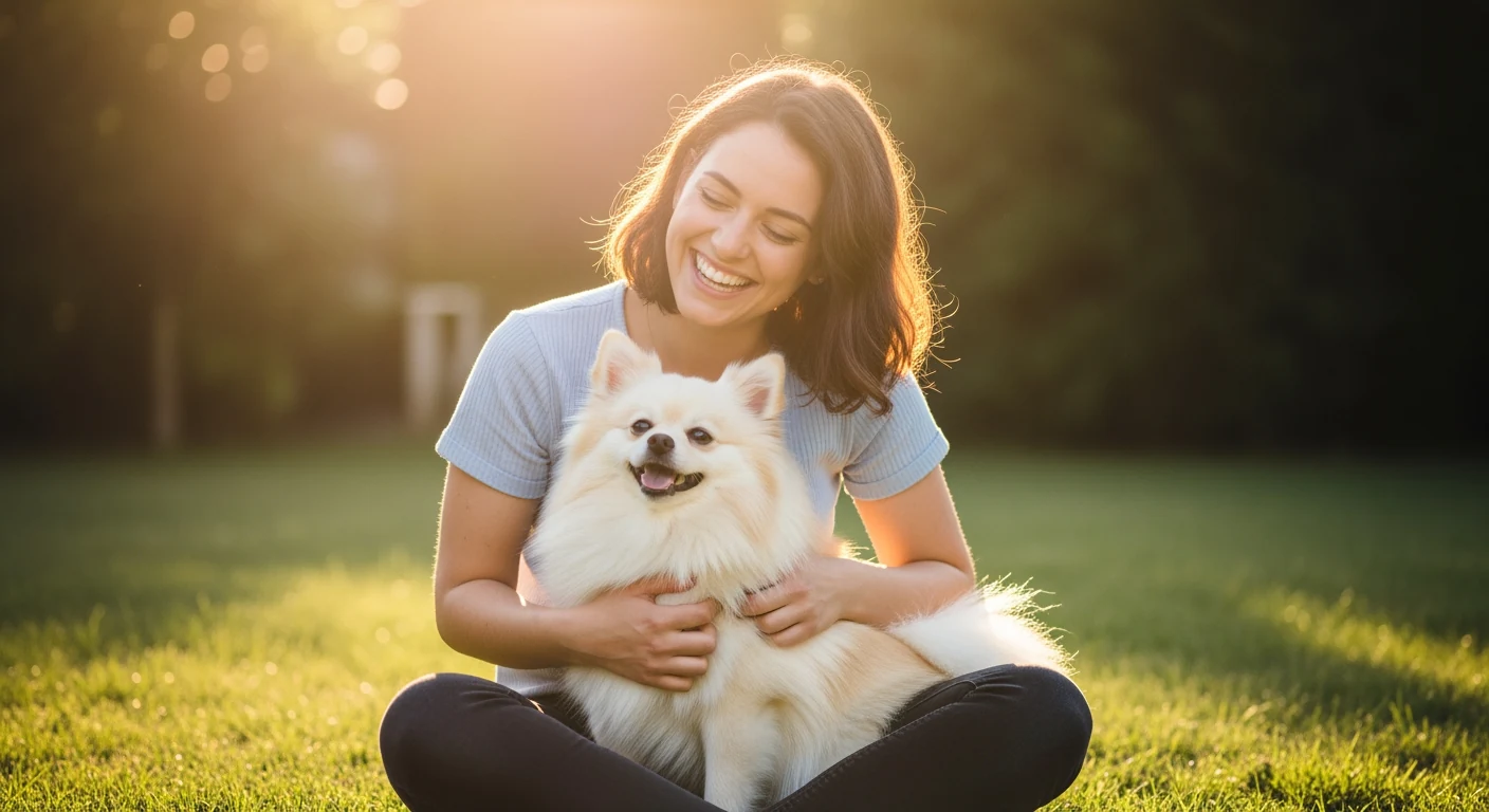 Portee de Spitz Nain avec leur mere, socialisation en elevage